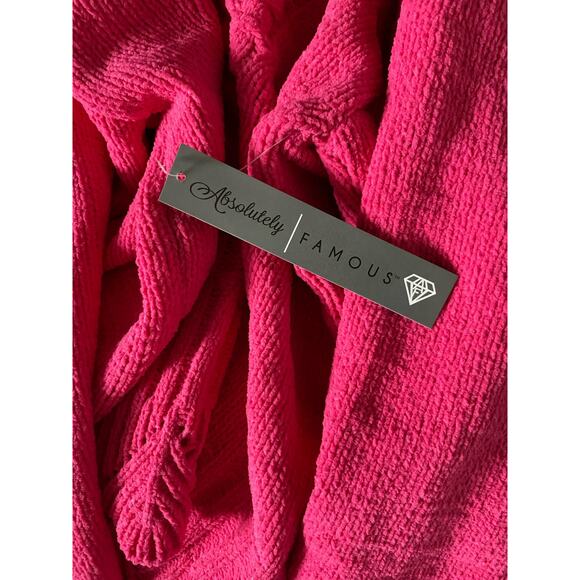 Absolutely Famous Hot Pink Turtleneck Pullover Chunky Sweater- Size XL - Picture 8 of 8